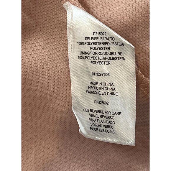 Almost Famous Womens M Pink Red Floral Ruffle V Neck Cottagecore Dress - Picture 9 of 16